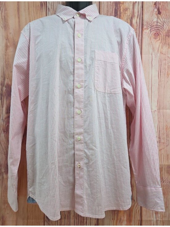 Tommy Bahama Other - Tommy Bahama Pink Striped Long Sleeve Button-Down Shirt Medium
